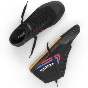 Feiyue Marshal Arts Black Canvas Shoe- High top